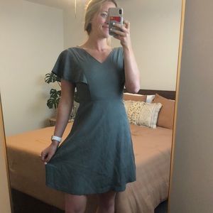 Banana Republic Green Flowy Dress